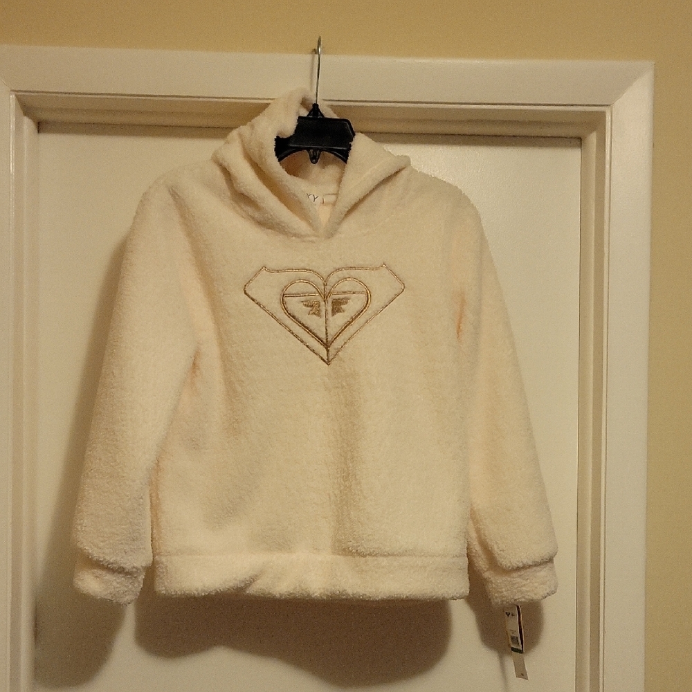 NWT: ROXY Girls Embroidered Hoodie